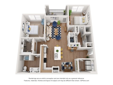 bedroom floor plan an open concept layout with a lot of natural light